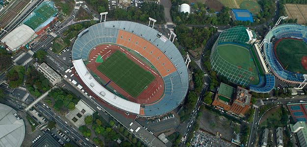Vista a&eacute;rea del Estadio Ol&iacute;mpico de Tokyo, en el que se celebraron los Juegos de 1964.