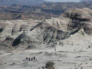 Ver v&iacute;deo  'Vista &aacute;rea de la excavaci&oacute;n de Ischigualasto donde ha aparecido el Eodromaeus'