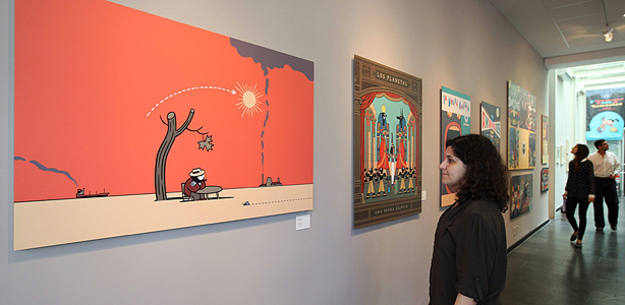 Vista de la exposici&oacute;n retrospectiva "Max, Pan&oacute;ptica (1973-2011)"