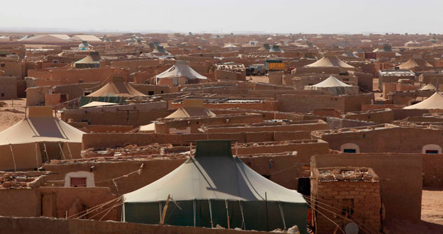 Vista general de un campo refugiado saharaui en Tindouf, Argelia.