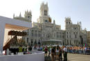 Vista general de la plaza de Cibeles a la espera del 