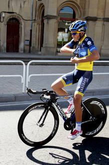 El l&iacute;der del Saxo Bank, Alberto Contador