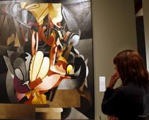 "Vuelvo a ver en mi memoria a mi querida Udnie" (1914), de Francis Picabia, uno de los impulsores del Dada&iacute;smo junto a Duchamp y Man Ray.