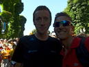 En la etapa de Bagneres de Luchon tuve la suerte de hacerme la foto con el que ser&iacute;a el ganador del 2012. Bradley el N&ordm;1.