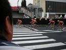 Paso del pelot&oacute;n por Montjuic (Barcelona)