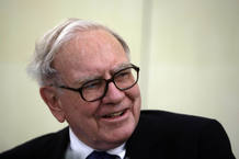 El inverso estadounidense Warren Buffett durante una rueda de prensa el 21 de mayo de 2008. El inverso estadounidense Warren Buffett durante una rueda de prensa el 21 de mayo de 2008.