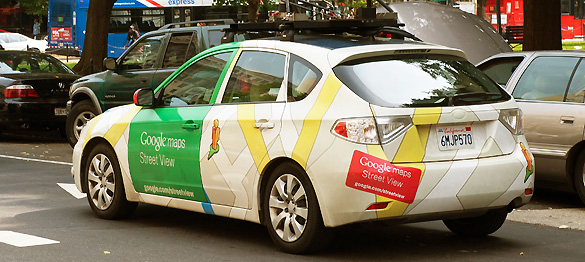 Un coche de Google Street View en Washington