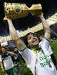 El Werder Bremen gan&oacute; la Copa de Alemania 2009, el &uacute;ltimo t&iacute;tulo que levant&oacute; Diego con los germanos