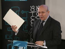 El ministro Wert durante un acto p&uacute;blico celebrado esta ma&ntilde;ana con los productores de cine