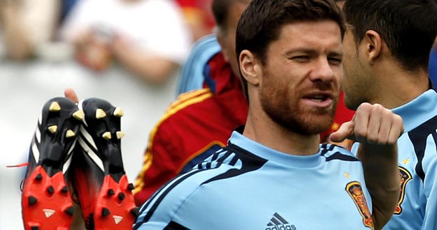 Xabi Alonso en la concentraci&oacute;n con la selecci&oacute;n espa&ntilde;ola en Austria