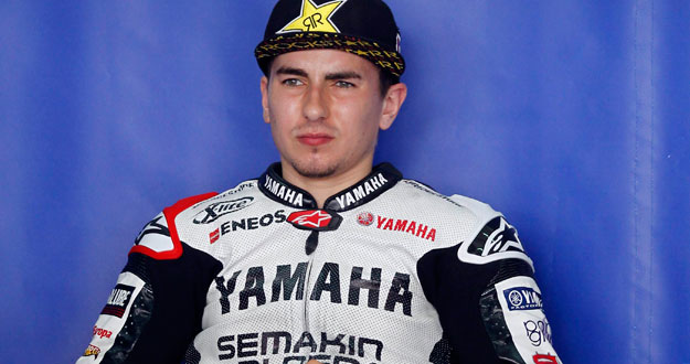 Yamaha MotoGP rider Jorge Lorenzo of Spain sits in the pit during a pre-season test in Sepang circuit outside Kuala Lumpur
