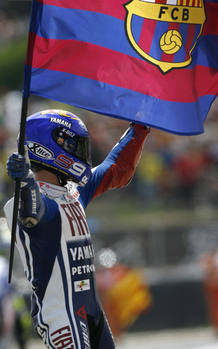 Lorenzo no oculta su pasi&oacute;n por el Bar&ccedil;a.