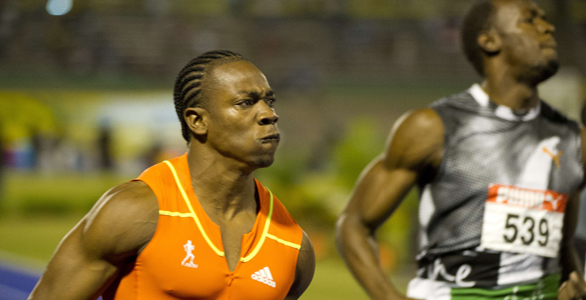 YOHAN BLAKE Y USAIN BOLT COMPITEN ANTES DE LOS JJ.OO. DE LONDRES 2012