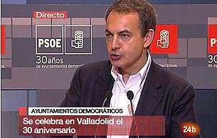 Ver v&iacute;deo  'Zapatero: "La lucha contra ETA es imparable"'
