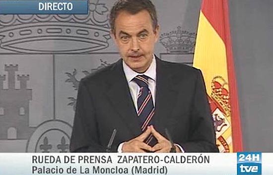 Zapatero pide el fin de la huelga y anuncia tolerancia cero contra los piquetes