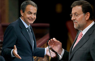 Ver v&iacute;deo  'Zapatero y Rajoy protagonizan un tenso debate sobre el estado de la Naci&oacute;n'