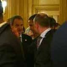 Zapatero saluda al Presidente de EE. UU. Barack Obama