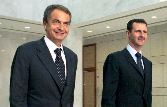 Zapatero habla en Al Yazira