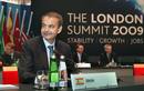 El presidente del Gobierno espa&ntilde;ol, Jos&eacute; Luis Rodr&iacute;guez Zapatero, al inicio de la primera sesi&oacute;n de la cumbre del G20.