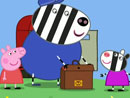 Imagen del  vídeo de Peppa Pig en inglés titulado ZOË ZEBRA, THE POSTMAN'S DAUGHTER
