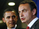 Ir a Fotogaleria &nbsp;La primera reuni&oacute;n bilateral Obama-Zapatero