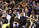 Ir a Fotogaleria &nbsp;Fiesta interista en el aeropuerto de Mil&aacute;n para recibir a los h&eacute;roes del Camp Nou