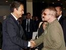 Ir a Fotogaleria &nbsp;Zapatero se entrevista con el l&iacute;der de U2