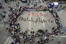 Ir a Fotogaleria &nbsp;Activistas protestan en Pamplona contra los encierros y las corridas de toros