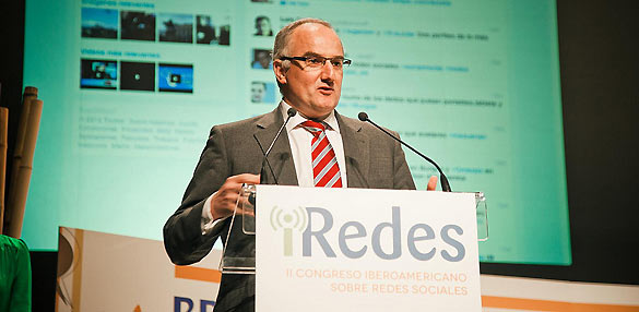 Borja Adsuara, director general de Red.es, durante la inauguración del Congreso iRedes