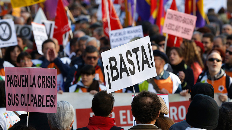 Manifestaciones en toda España pidiendo una salida más justa de la crisis