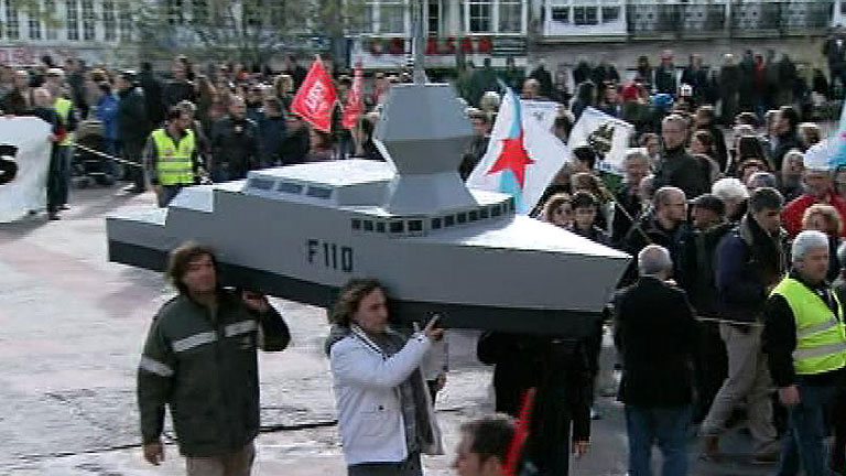 Más de 25.000 personas exigen carga de trabajo para Navantia en Ferrol 