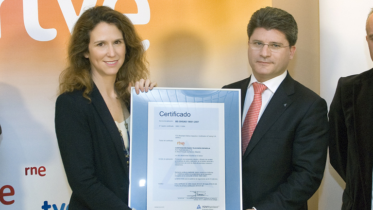 RTVE recibe el Certificado OHSAS de Gestión de Salud y Seguridad Laboral